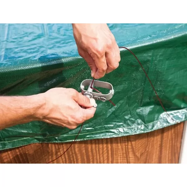  Krycí plachta SUPREME pro oválné bazény Orlando Premium 3,66 x 7,32 m - zelená 