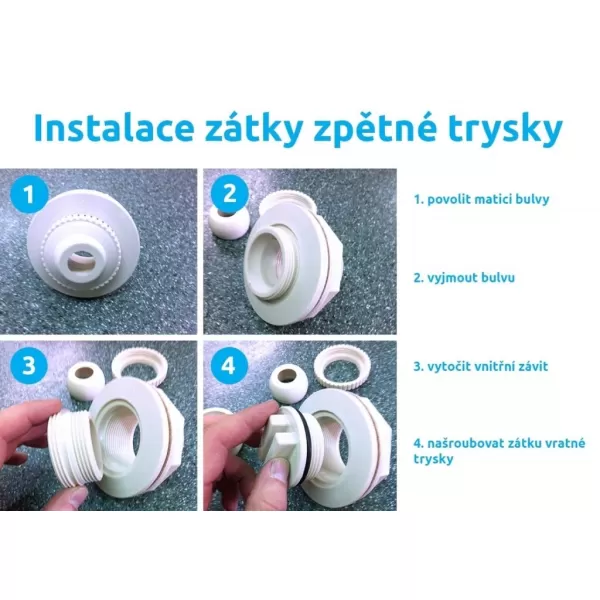  Zátka vratné trysky skimmeru Olympic 