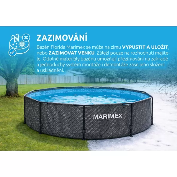  Bazén Marimex Florida 3,05x0,76 m bez příslušenství - motiv RATAN 